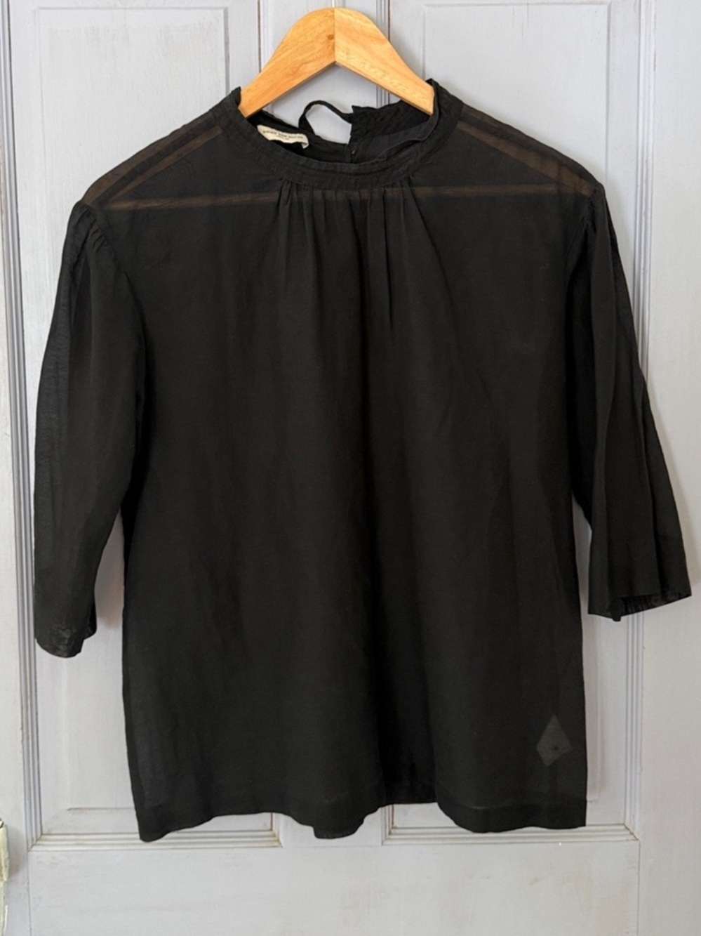 Dries Van Noten Cropped Sleeve Shell Top Size 38 - Picture 1 of 8